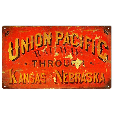 Vintage Union Pacific Metal Sign