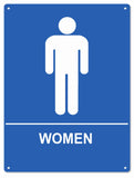 Womens Restroom Metal Sign
