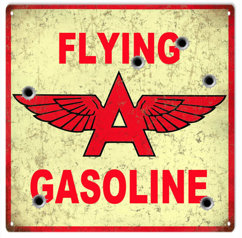 Flying A Gasoline Metal Sign