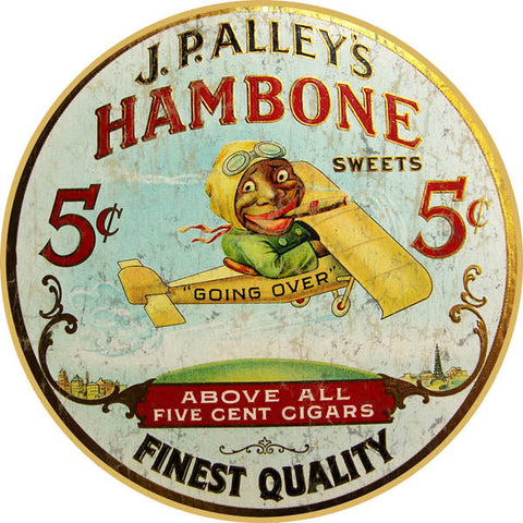 JP Alleys Cigar Metal Sign