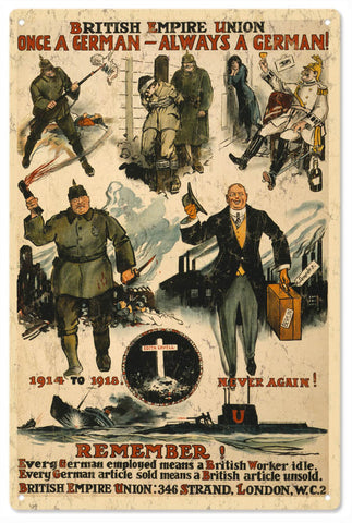 Vintage British Empire Union Metal Sign