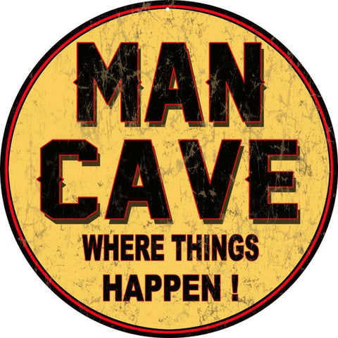 Vintage Man Cave Metal Sign