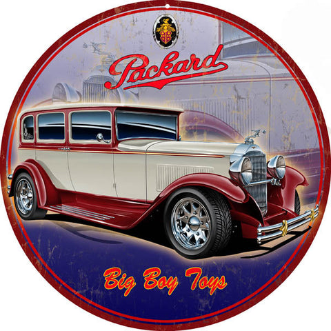 Vintage Packard Automobile Metal Sign