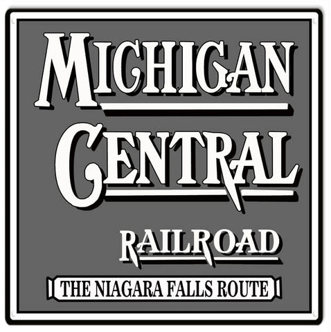 Michigan Central Railroad Metal Sign