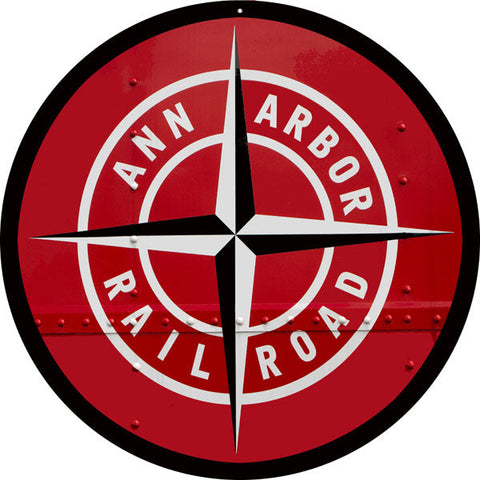Ann Arbor Railroad Metal Sign
