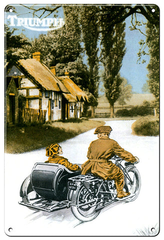 RG113B Triumph Classic British Motorcycle Metal Sign