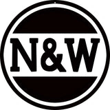 Norfolk & Western Railroad Metal Sign