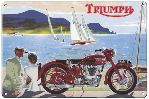 RG115B Triumph Classic British Motorcycle Metal Sign
