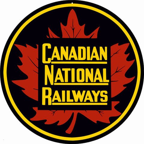 Canadian National Railways Metal Sign