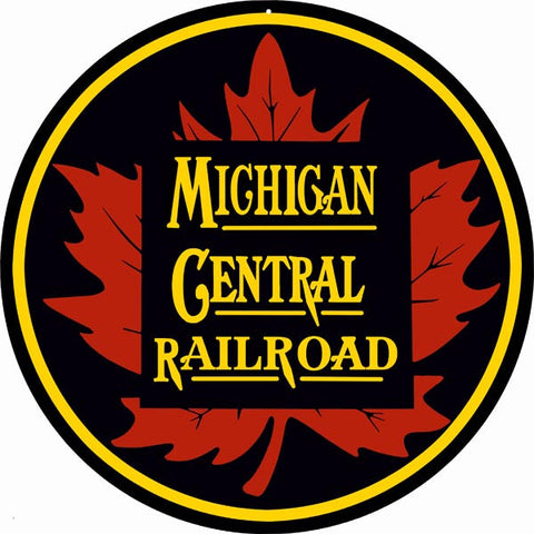 Michigan Central Railroad Metal Sign