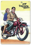 RG116B Triumph Classic British Motorcycle Metal Sign