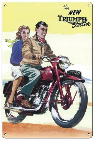 RG116B Triumph Classic British Motorcycle Metal Sign