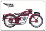 RG117B Triumph Classic British Motorcycle Triumph Terrier Metal Sign