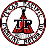 Texas Pacific Gasoline Metal Sign