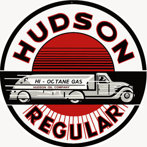 Hudson Gasoline Metal Sign