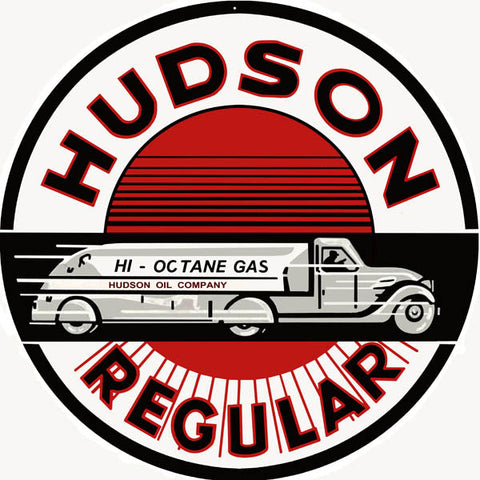 Hudson Gasoline Metal Sign