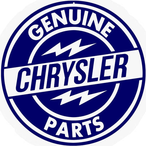 Chrysler Parts Metal Sign
