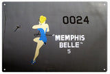 Timeless Nose Art Memphis Belle Metal Sign