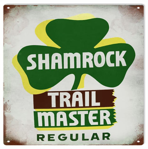 Vintage Shamrock Metal Sign
