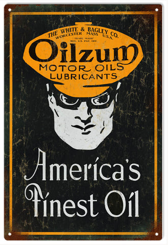 Vintage Oilzum Motor Oil Metal Sign