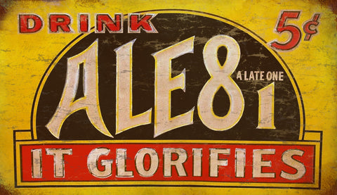 Vintage Ale81 Metal Sign