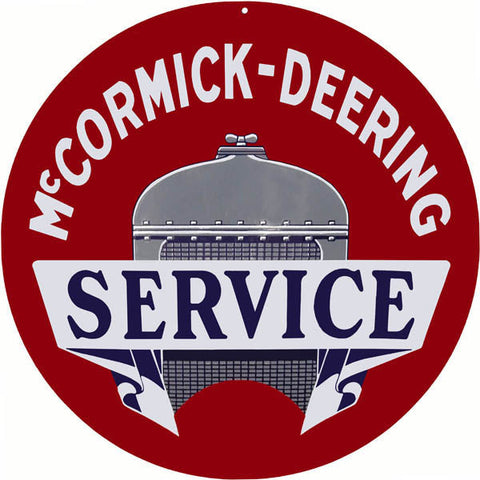 McCormick Deering Service Metal Sign