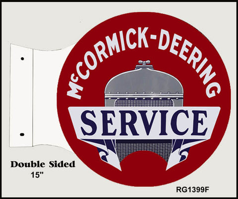 Mccormick Deering Service Flange Metal Sign
