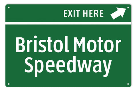 Bristol Motor Speedway Metal Sign