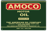 Amoco Motor Oil Metal Sign