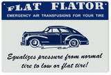 Flat Flator Air for Tire Metal Sign