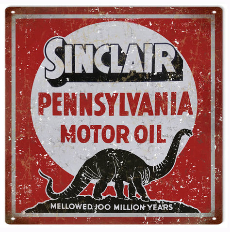 Vintage Sinclair Motor Oil Metal Sign