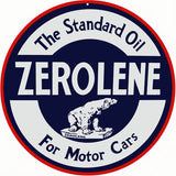 Zerolene Motor Oil Metal Sign