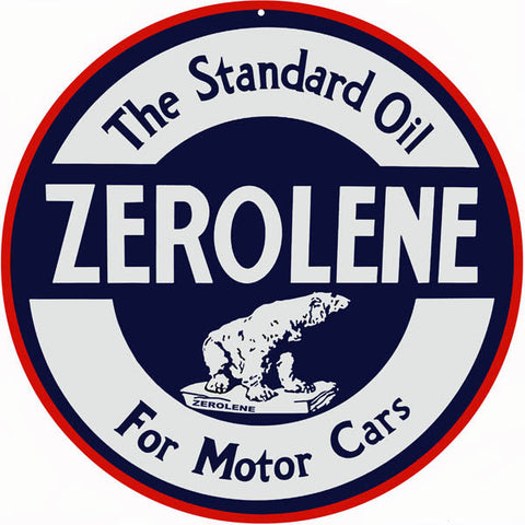 Zerolene Motor Oil Metal Sign