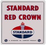 Standard Red Crown Metal Sign