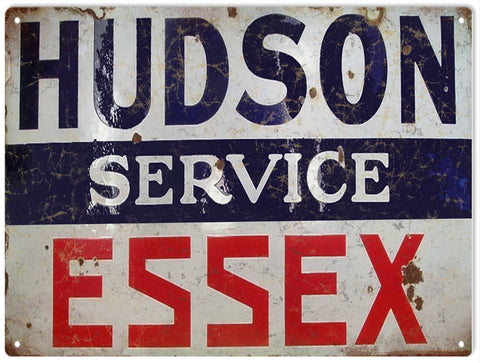 Vintage Hudson Service Metal Sign
