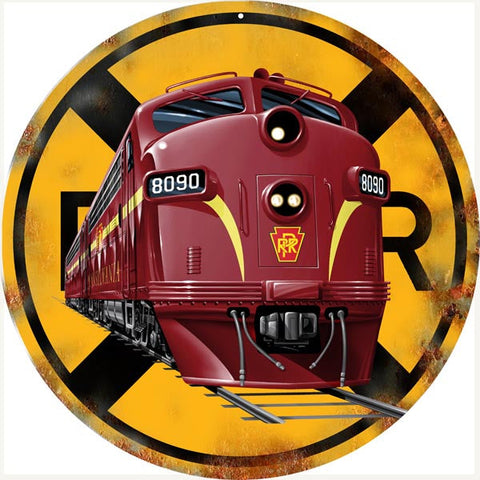 Vintage RPR Railroad Metal Sign