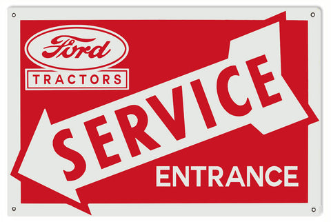 Ford Service Entrance Metal Sign