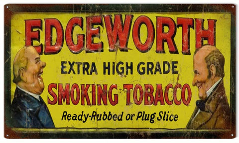 Vintage Edgeworth Tobacco Metal Sign