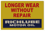 Richlube Motor Oil Metal Sign