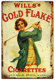 Wills Gold Flake Cigarette Metal Sign