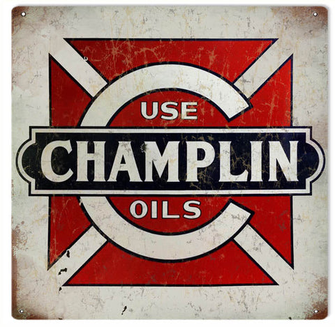 Vintage Champlin Motor Oil Metal Sign