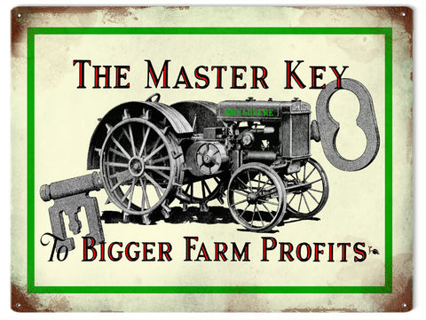 Vintage John Deere Farm Metal Sign