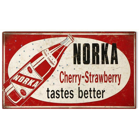 Vintage Norka Beverage Metal Sign