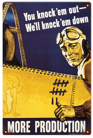 Vintage Military Metal Sign