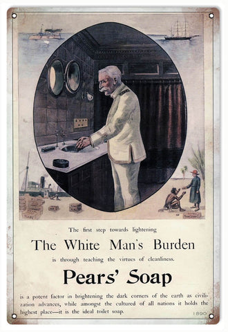 Vintage Pears Soap Metal Sign