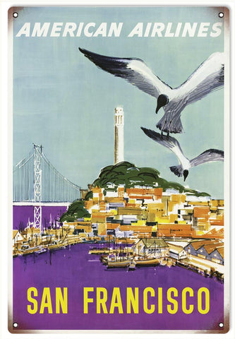 Vintage American Airlines Metal Sign