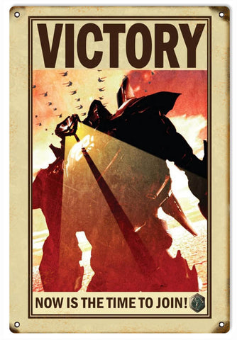 Vintage Victory Metal Sign