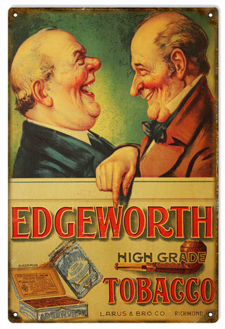 Vintage Edgeworth Tobacco Metal Sign