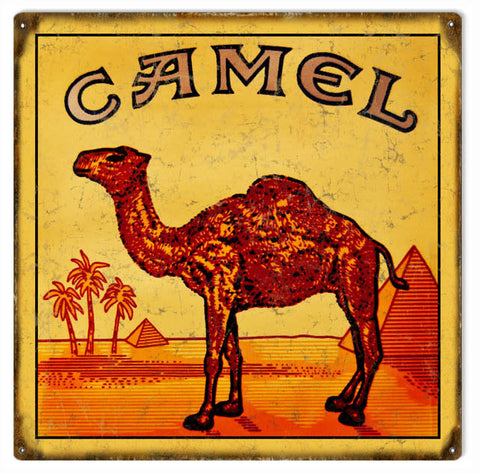 Vintage Camel Cigarettes Metal Sign