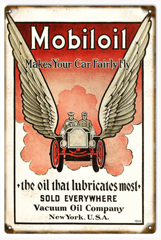 Vintage Vacuum Oil Company Metal Sign